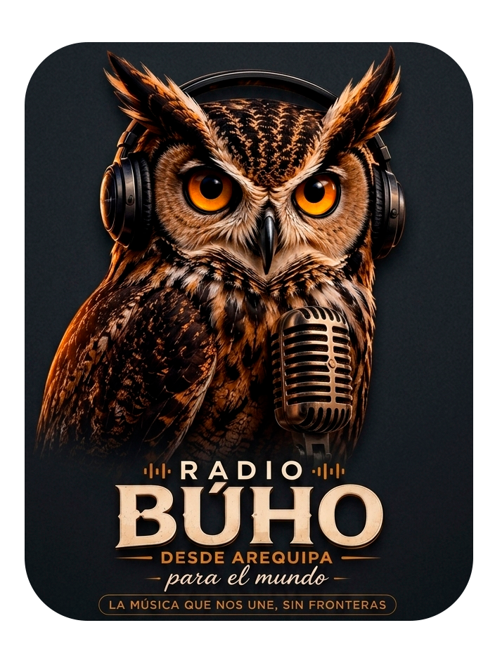 Logo Radio Búho, radio online desde Arequipa